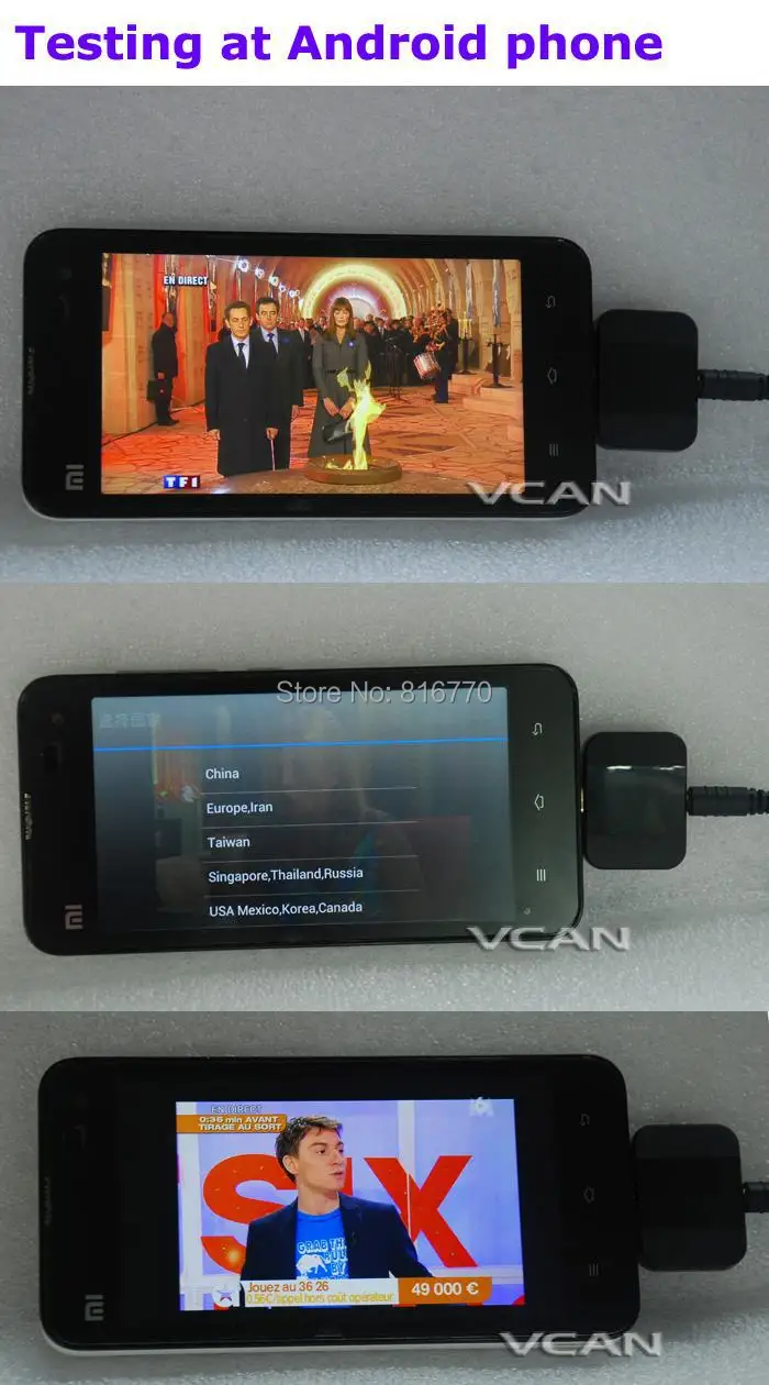 dream tv box iptv box DVB-T2I Android DVB-T2 DVB-T TV receiver for Phone Micro USB TV tuner apk