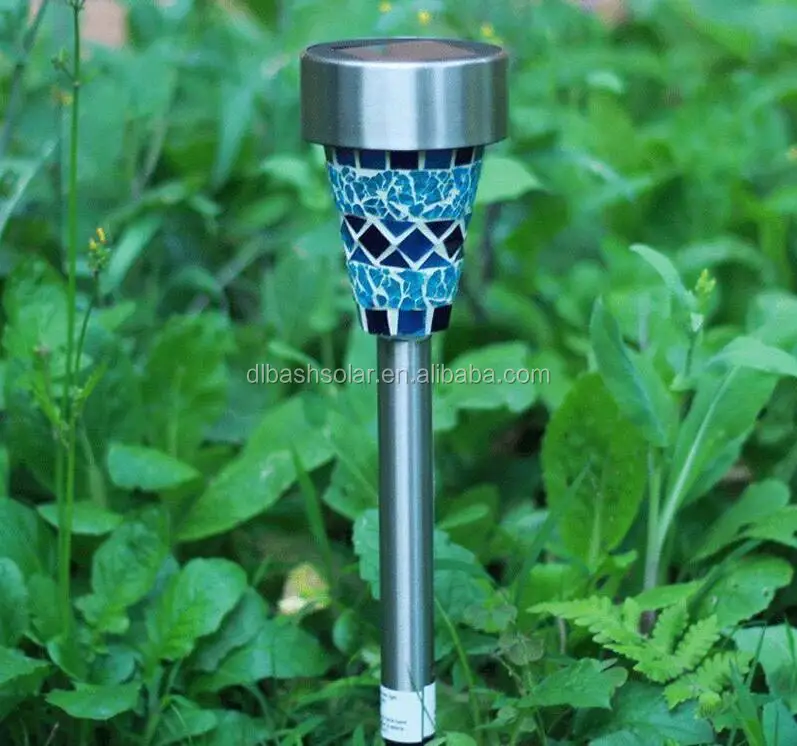 mosaic lamp led solar light garden