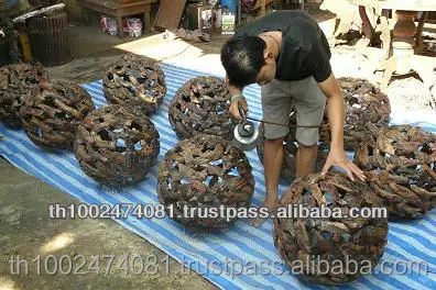 High Quality Wood Sculpture Garden Lights