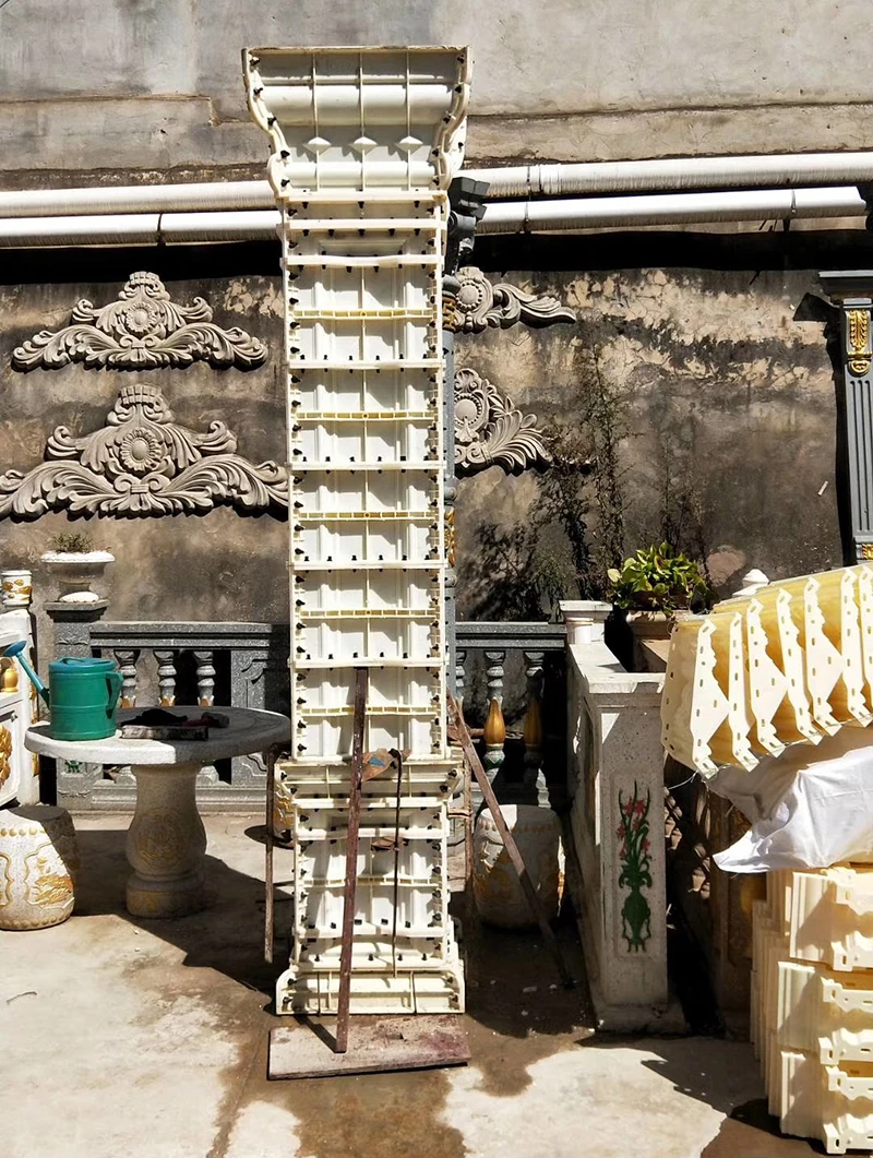 Factory price new design 35cm x 370cm square roman pillars column concrete molds