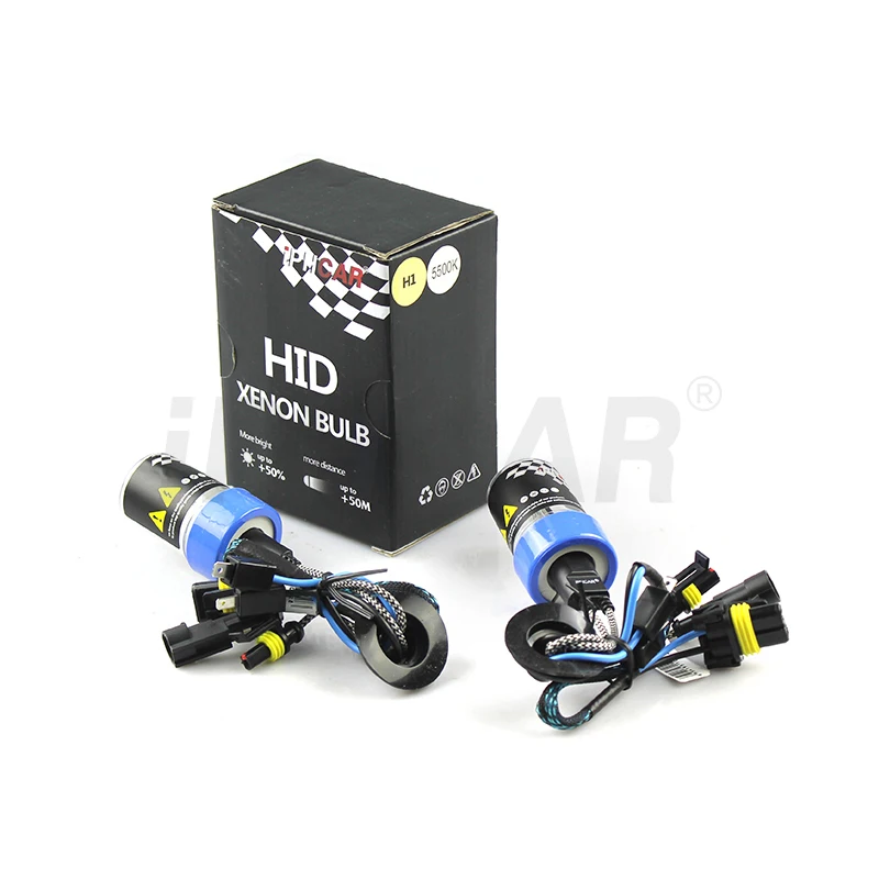 iPHCAR Hid Xenon Bulb 5500K Quick Start Bulb for Headlight Auto Accessories
