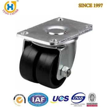 industry 4inch PU swivel caster wheel with side brake