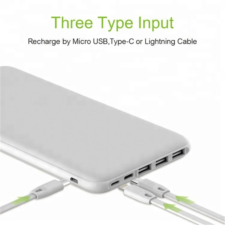 Hot products 2019 super slim powerbank portable power bank 20000mah with Type-C input