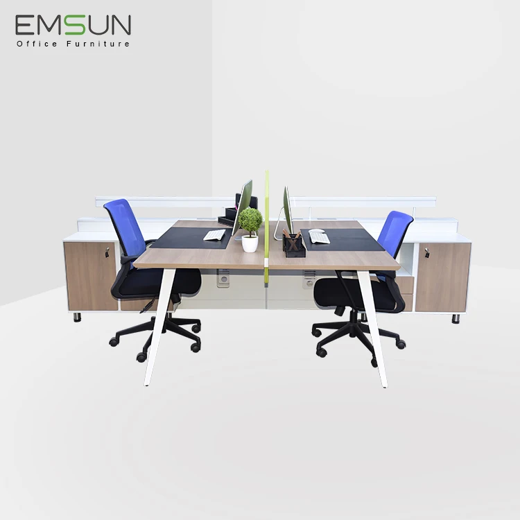 
Factory Price High Quality Open Area 4 Seat Office Workstation Cubicle 
