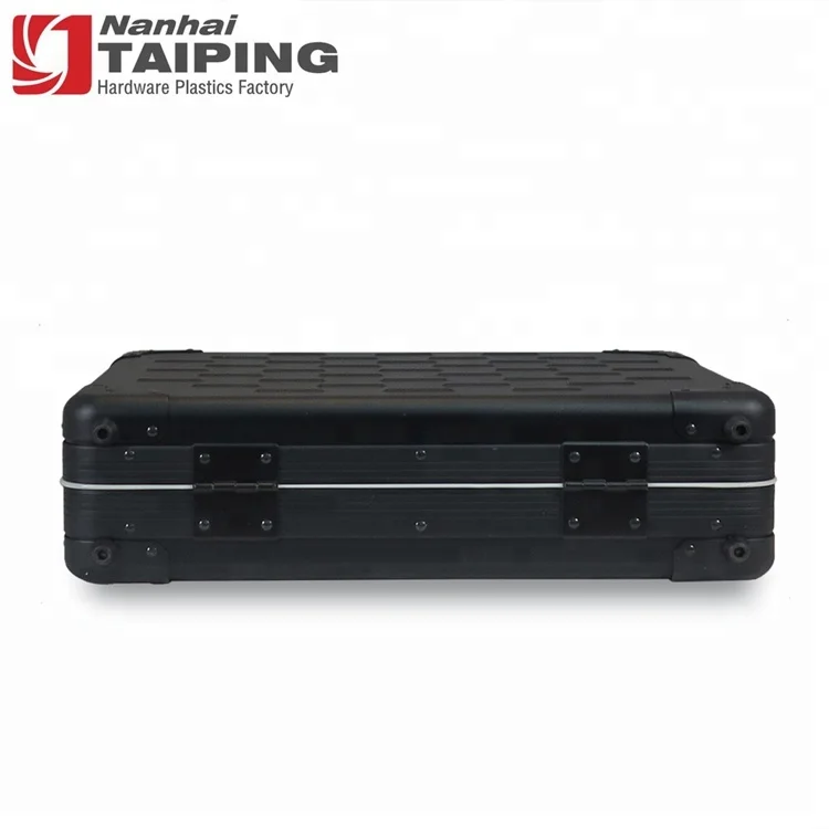 Black Hard Shell Secure Lock Men Salesman Lawyer Aluminum Laptop Briefcase