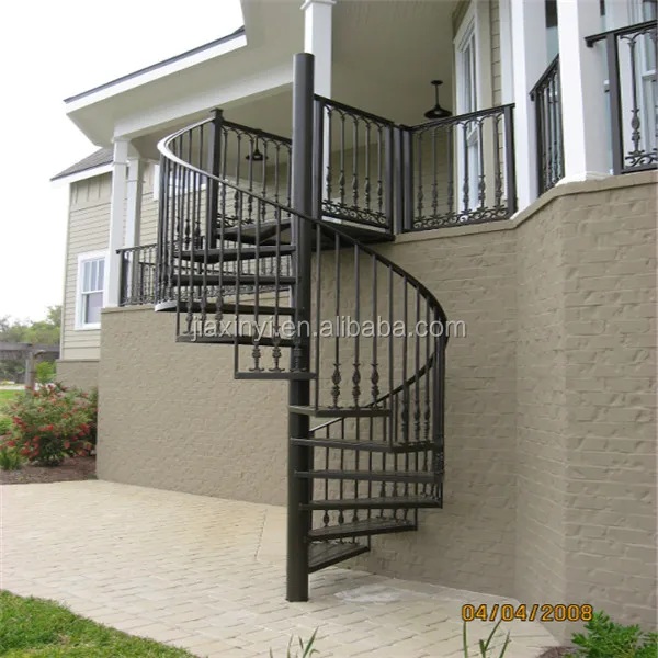 High Quality Outdoor Spiral Stairs Design Carbon Steel Use Metal Staircase