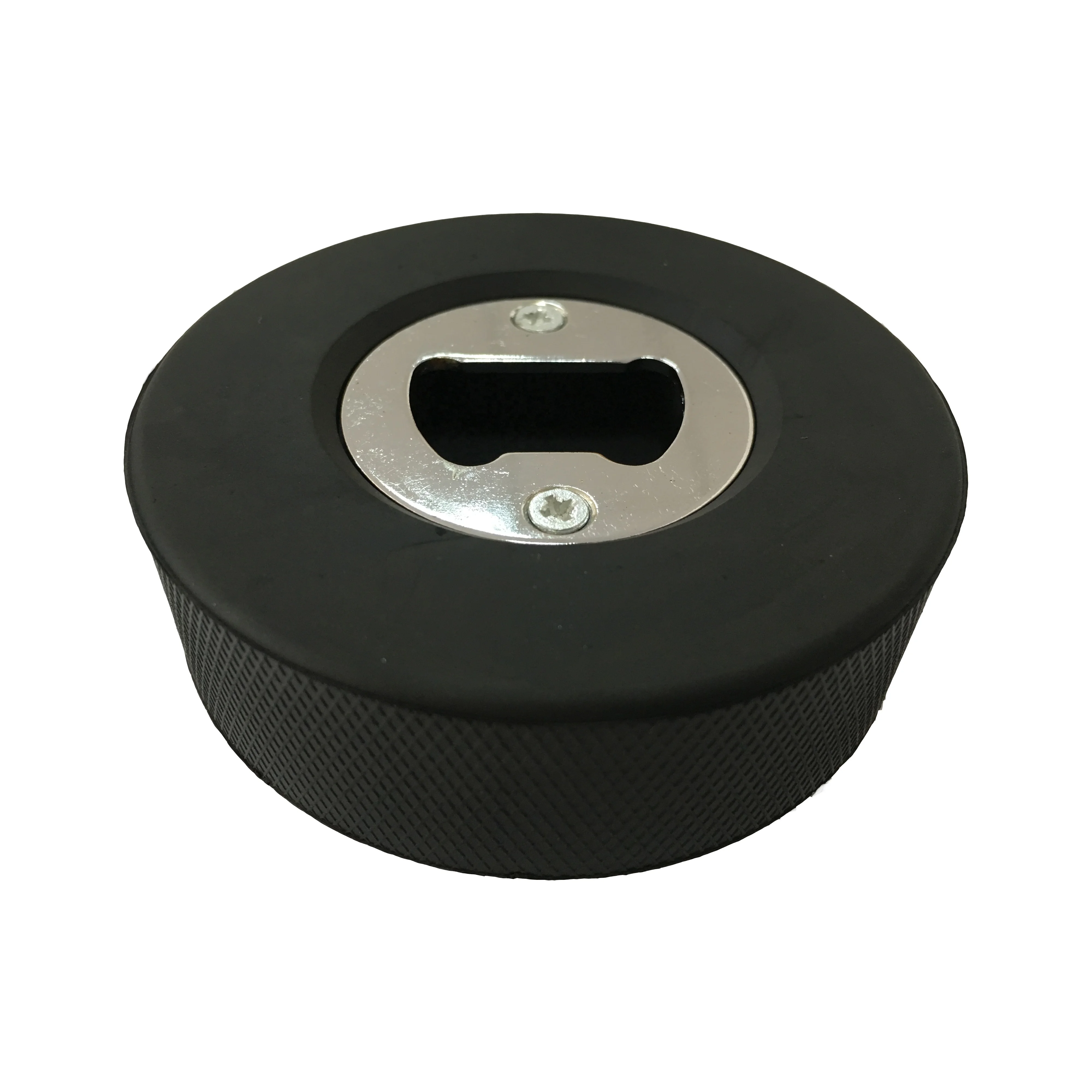 
Factory High Quality Hockey Puck Beer Bottle Opener 