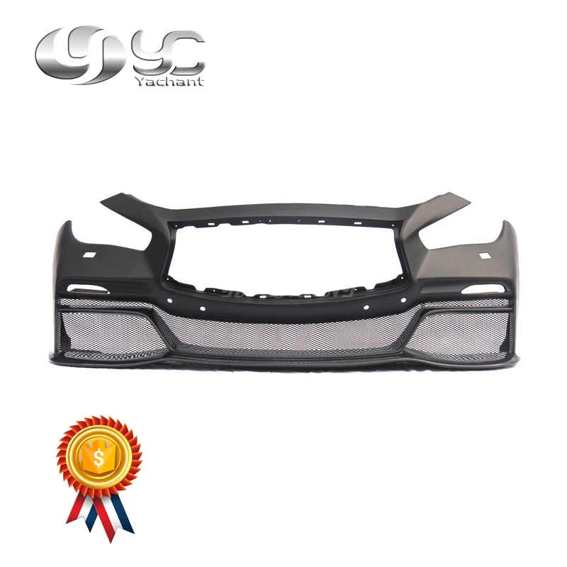 Trade Assurance FRP Fiber Glass Front Bumper Fit For 2013-2015 Q50 Eau Rouge Concept Style Front Bumper