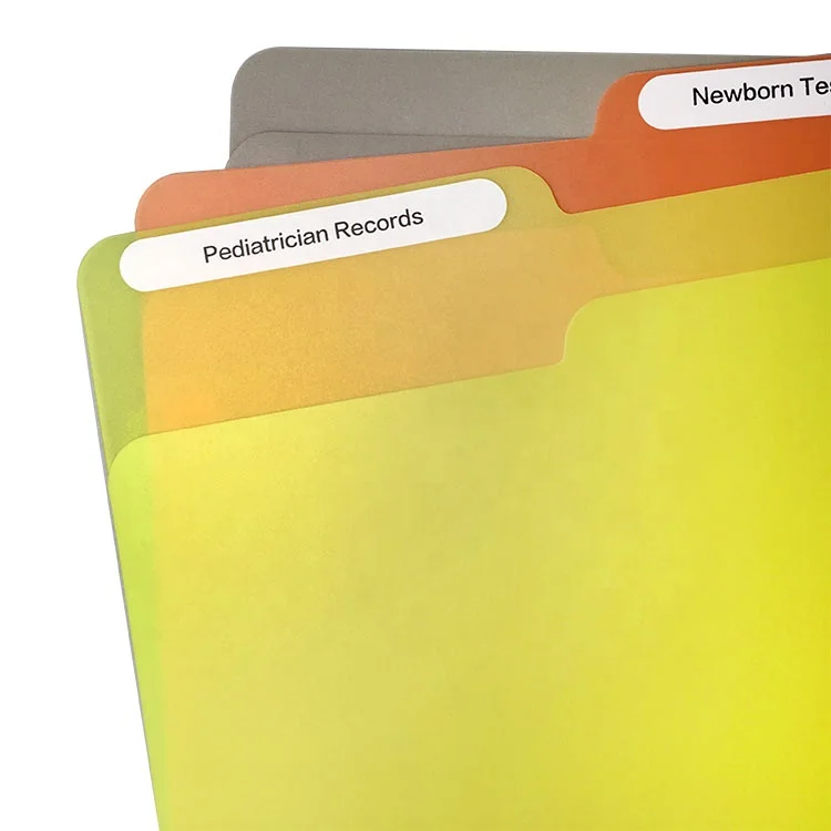 Пластиковый органайзер для детских документов размером с буквы на заказ