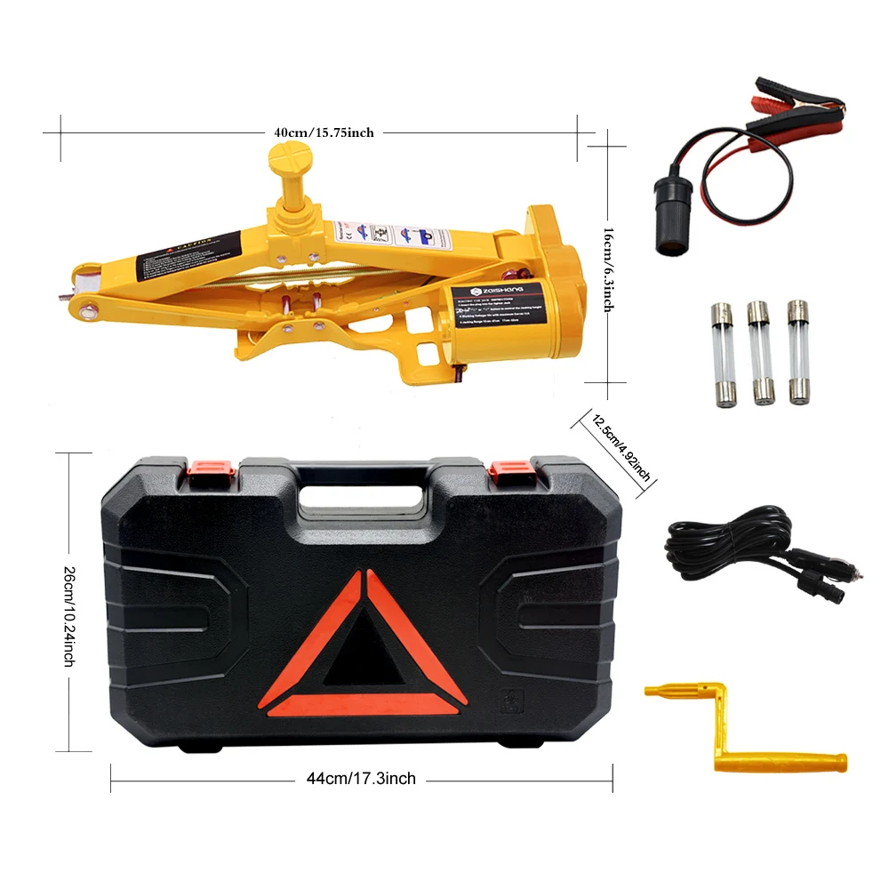 High quality car chassis repair tools 3 ton scissors electric jack