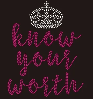 I am a daughter of King Crown Hot Fix Motif Rhinestone