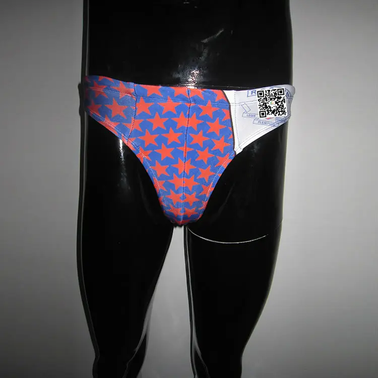 Custom Sublimation Print Men Swim Brief Sexy Drawstring Swimming Swimwear For Mens
