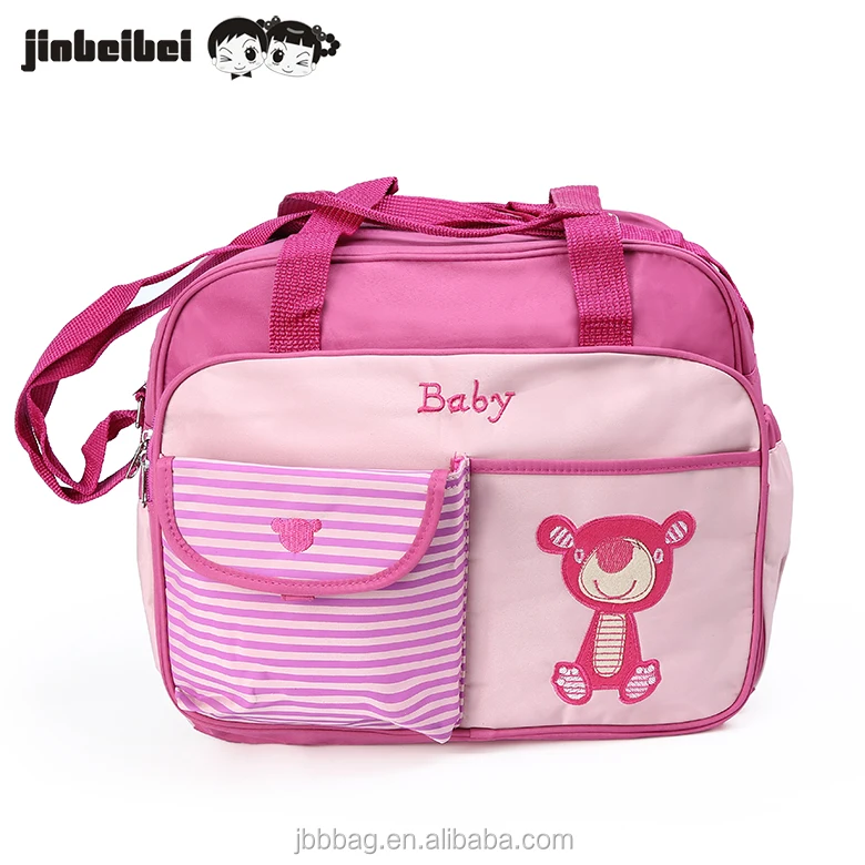 Factory direct price stylish design hanging mummy baby diaper bag 2018