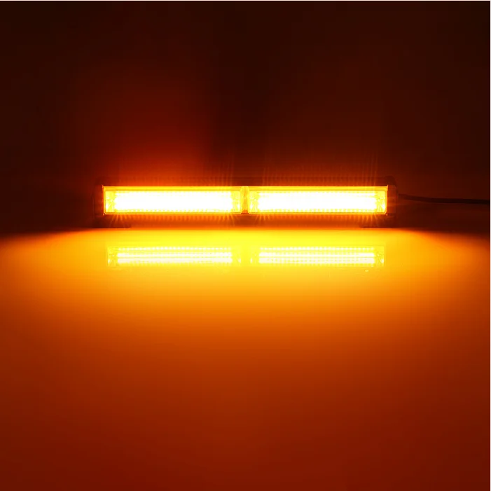 yellow lamp flash led 20W work light warning lamp strobe Cob light bar for offroad vehicle outdoor light