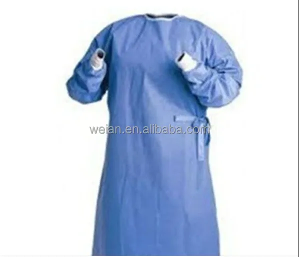 CE ISO Disposable Green Hospital Patient Gown For Sale