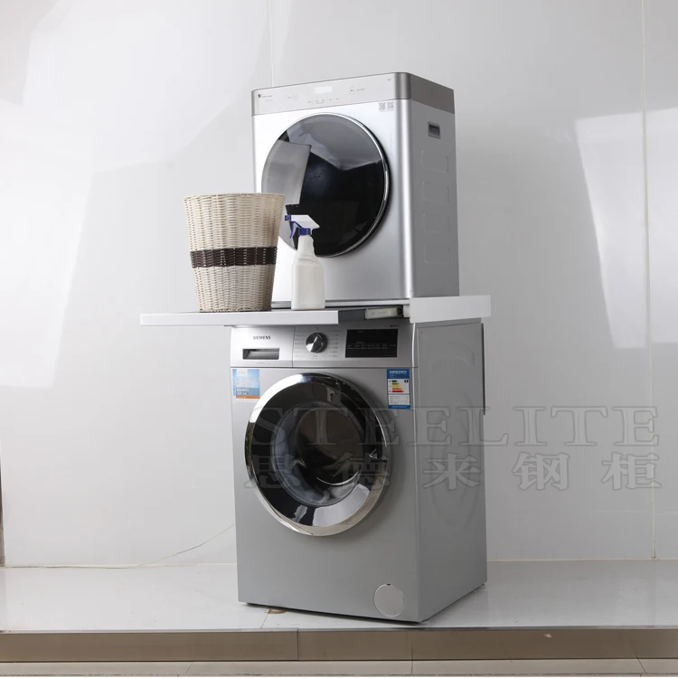 White Universal Appliance wash closet pedestal for Washing Machine kit