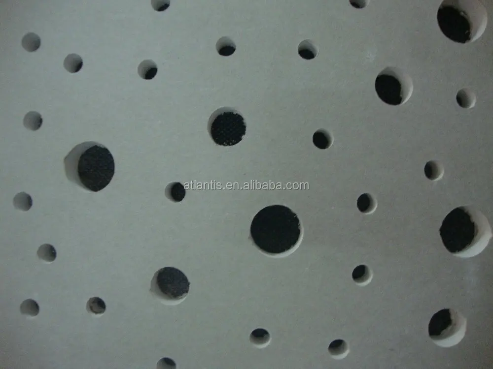 
Wholesale Acoustic Types Gypsum Tile Acoustic Perforated Panel Holes Ceiling 