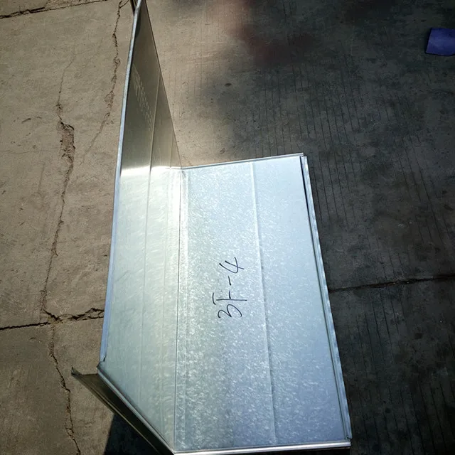 competed price galvanized steel air duct semi--finished duct
