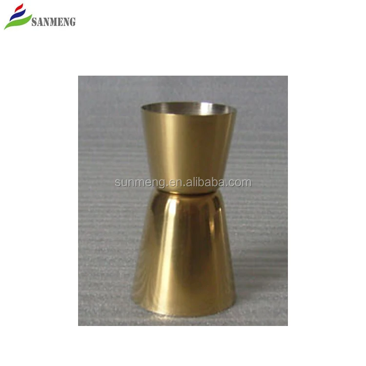 2cl/4cl stainless steel jigger with copper plated