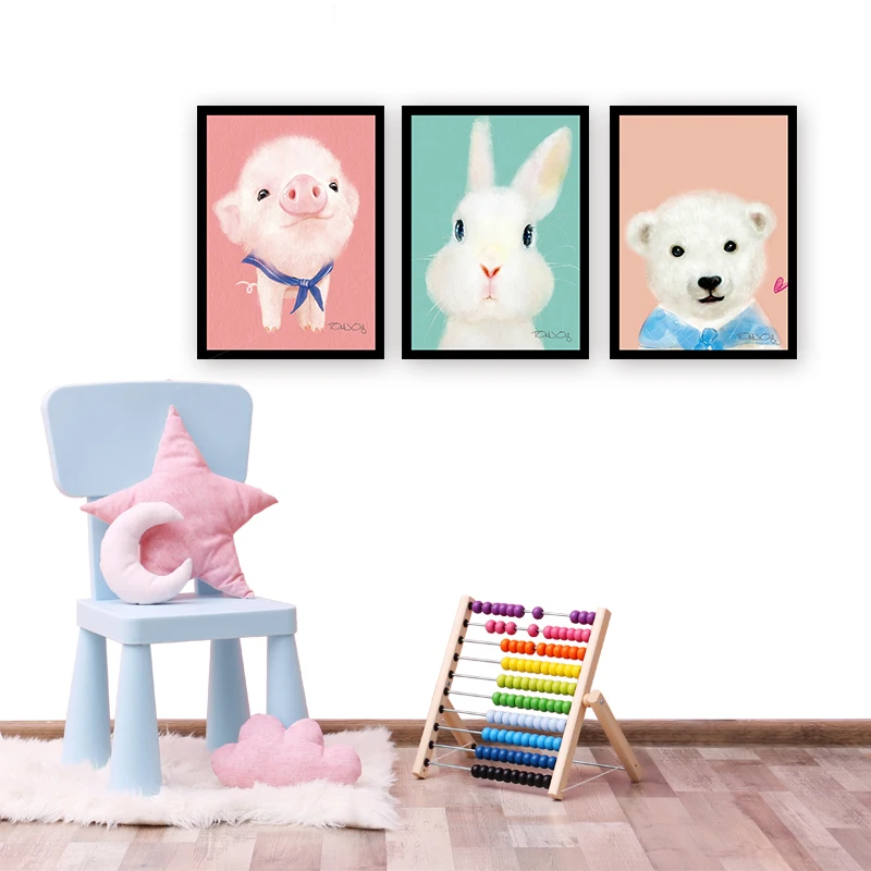 Beautiful flower canvas wall art painting 3pcs easy abstract paintings