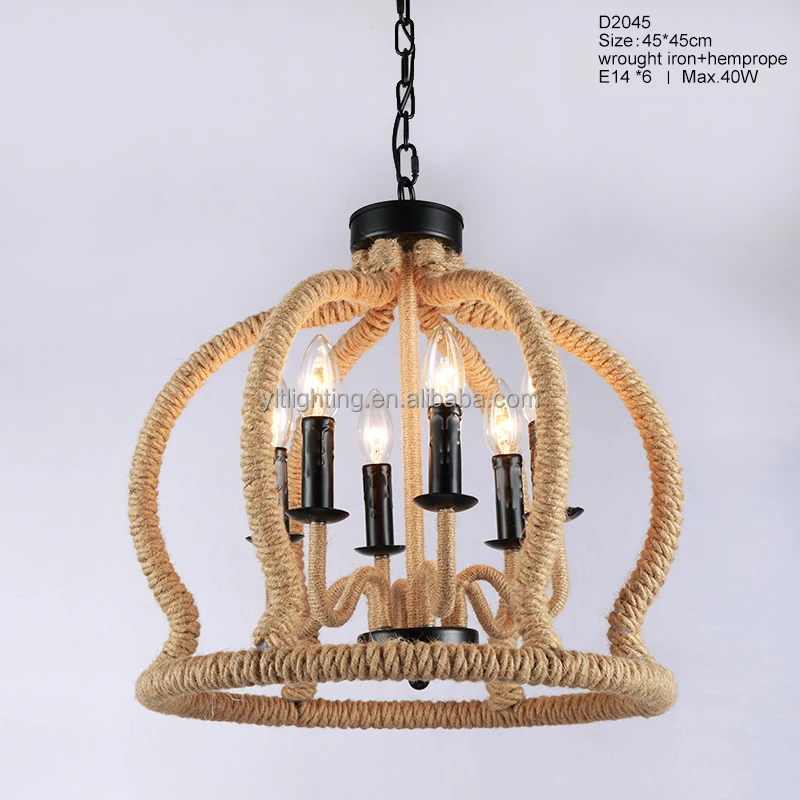Loft Retro Chandelier Lights Industrial Iron Pendant Lighting Vintage Lamp American Country Retro Lamp with Edison Blubs Lights