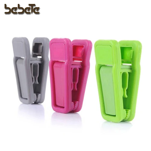 Plastic Hanger Clips, Grey Strong Pinch Grip Clips for Use with Slim-line Clothes Velvet Hangers, Multi-Purpose Finger Clips