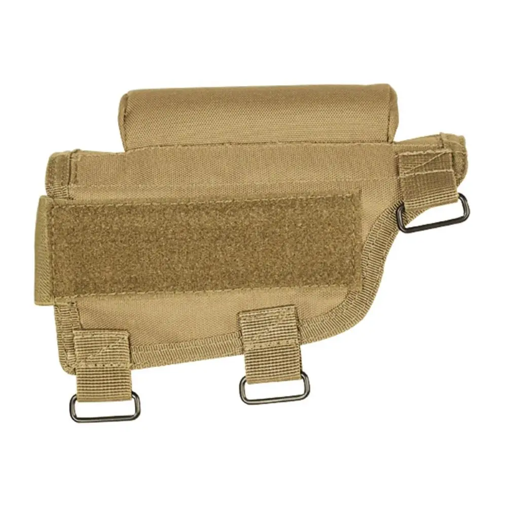 Tactical Adjustable Cheek Rest with Ammo Carrier and Triple Strap Adjustment