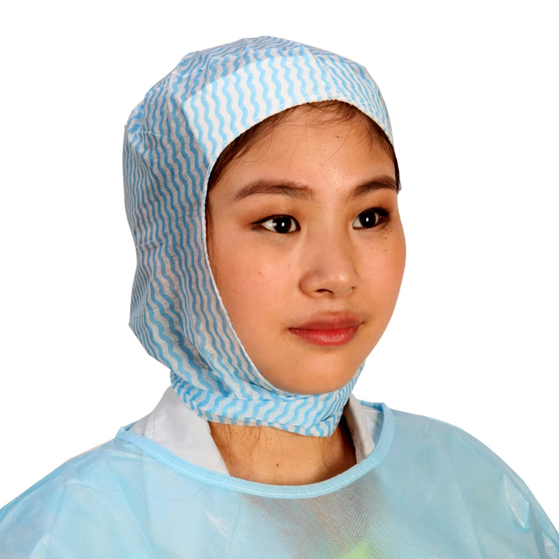 Nonwoven disposable surgical hood head cover doctor nurse clip bouffant mob cap