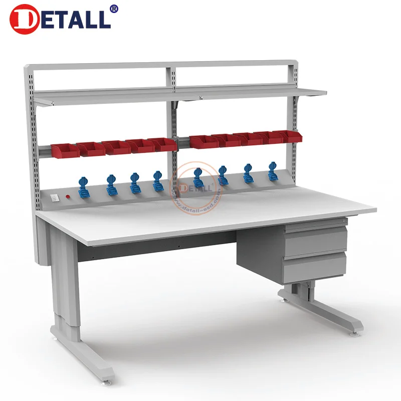 Detall электронная ремонтная станция для iphone/ноутбука esd/стол с различными аксессуарами для ремонта мобильных телефонов