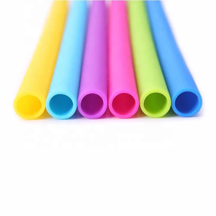 Reusable Portable Kids Baby Boba Silicone Straw for Drinking