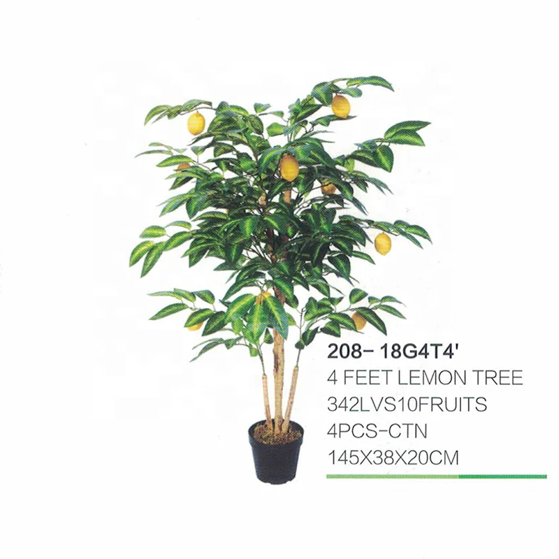 
artificial lemon tree fruit tree plant bonsai fresh fruit tree for decoration 