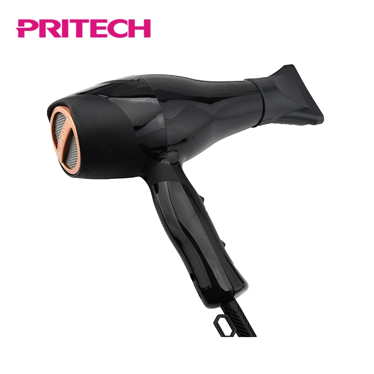 PRITECH Multi-functional Professional Electric Salon Ionic Hair Blow Dryer Plastic AC Motor 2 Speed & 3 Heating,with EMC Edition