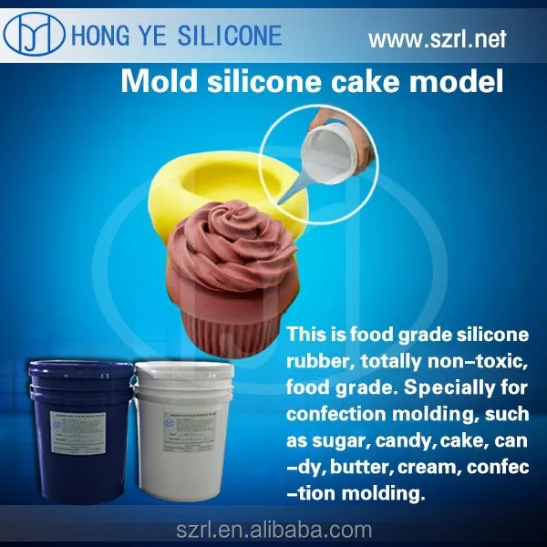 Food grade silicone molding compound for cake decorating