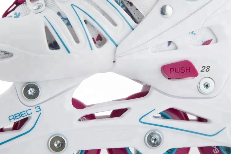 Adjustable roller inline skate shoe for kids