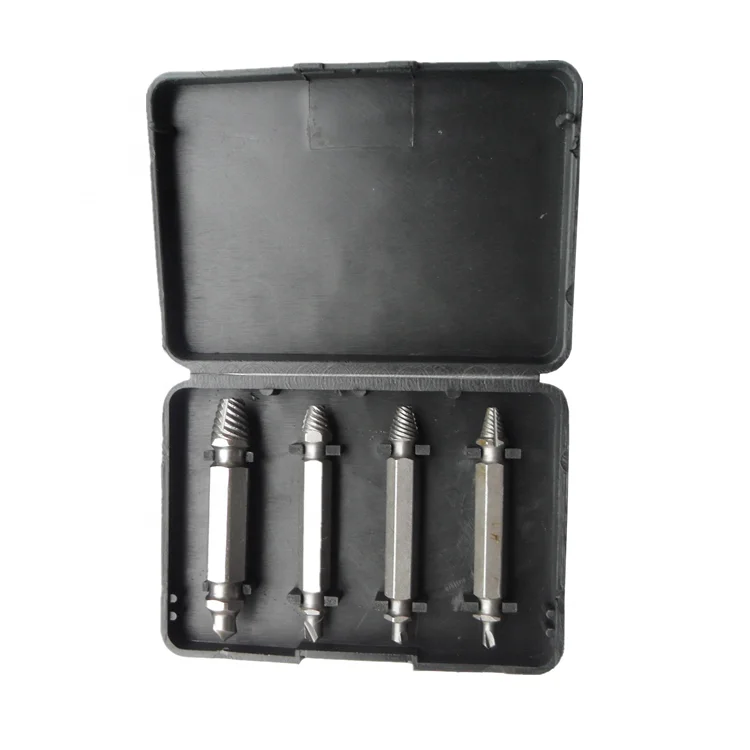 2pcs Broken Bolt and Damaged Screw Extractor Set for Woodworking