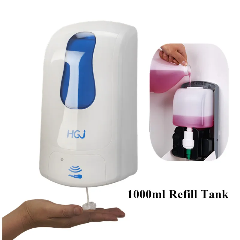 automatic anti-bacterial hand gel dispenser in hospital