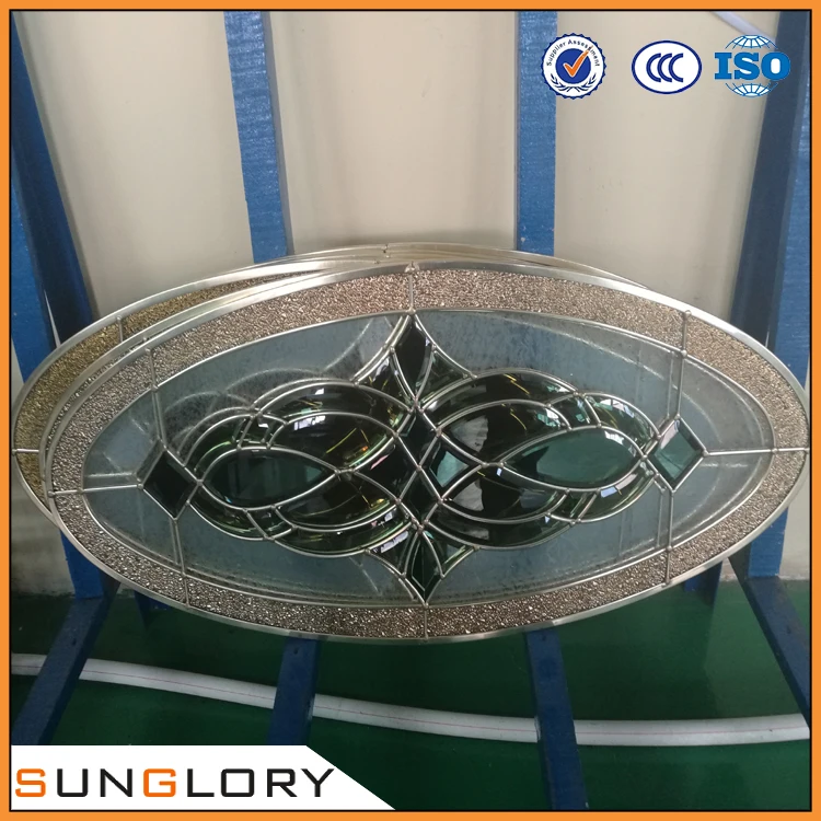 Decorative Glass , Wrought Iron Glass Door Panels