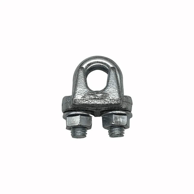 DIN 741 Malleable Zinc Plated Wire Rope Clip  China factory supply forged wire rope clip