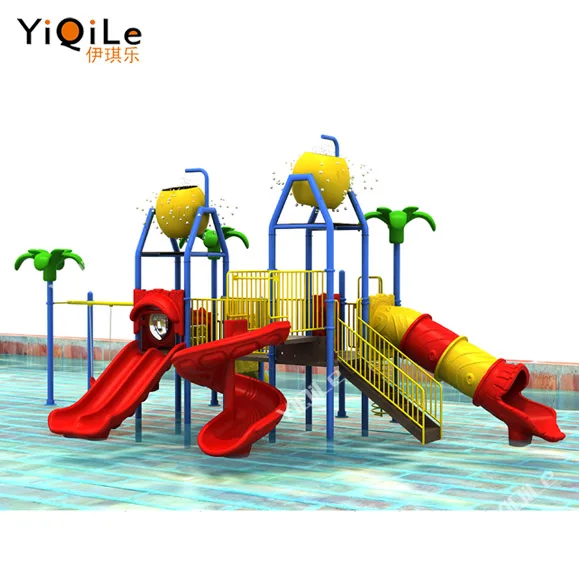 YiQiLe high quality kids water slide combination equipments plastic water slide outdoor tube slide for water park outdoor play