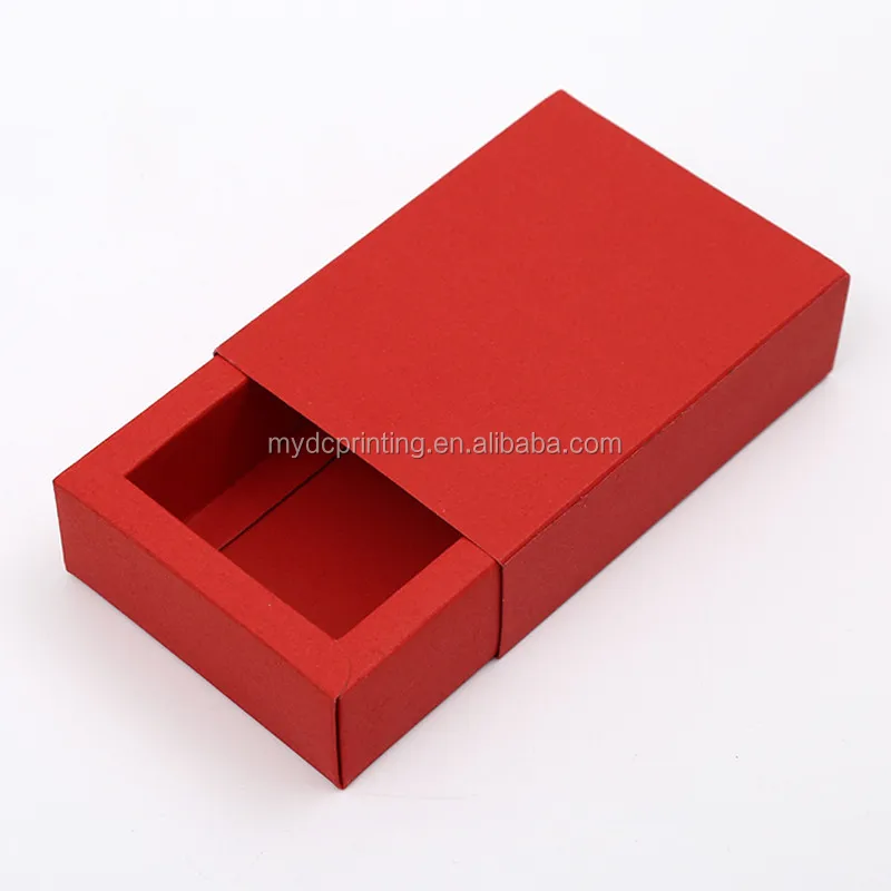 Custom printed lide open box design gift drawer paper box