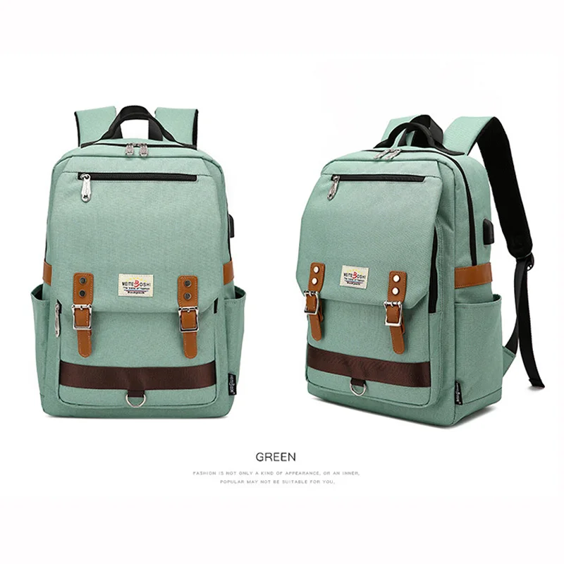 korean design pack backbag China promotional teenager bag backpack with usb port