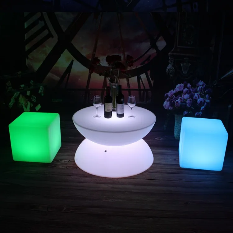 
Modern lighted up 16color remote control wireless portable cocktail Bar KTV Cafe wedding led table/events/nightclub 