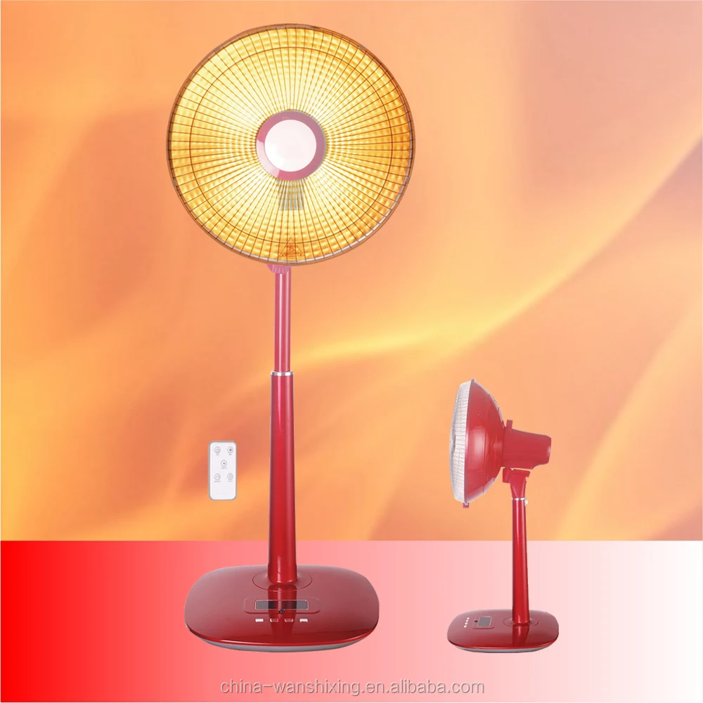 household electric stand heater with remote control adjust height heater electric home use carbon heater