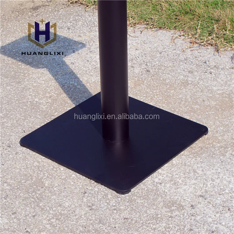 Black Square Table Base, Cast Iron Table Feet, Modern Coffee Dining Legs