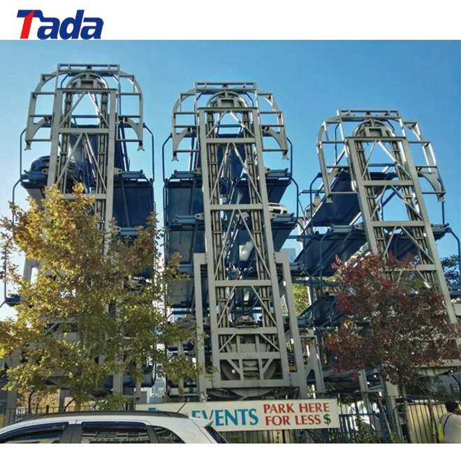 
manual type PLC automatic rotary parking system with safety sensors 