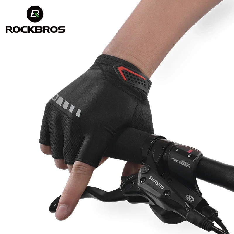  Велосипедные перчатки ROCKBROS с силиконовой гелевой утолщенной подушечкой SBR противоударные противоскользящие спортивные