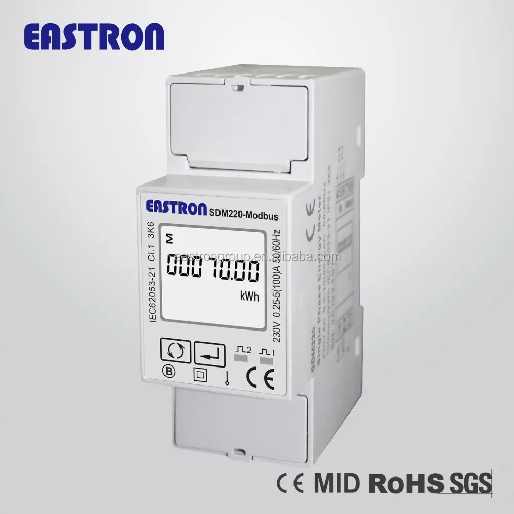SDM220-Modbus High-quality Single phase electric meter , home energy meter, smart power meter