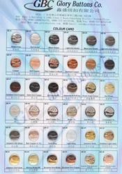 Different size metal press stud snap fasteners for clothes