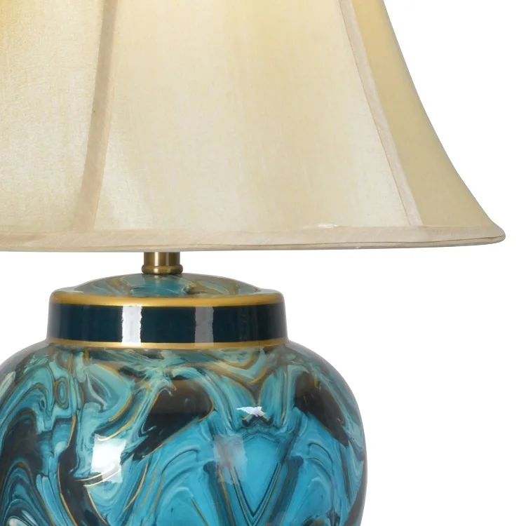 European design table lamp living room ceramics antique tiffany lamp for wholesale