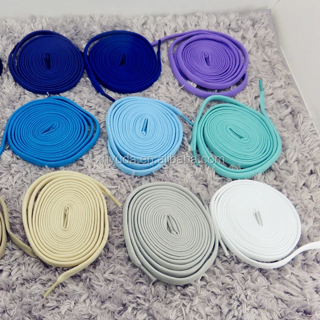 Custom shoe laces Design Flat Elastic Polyester Shoe Strings Sports Shoelaces